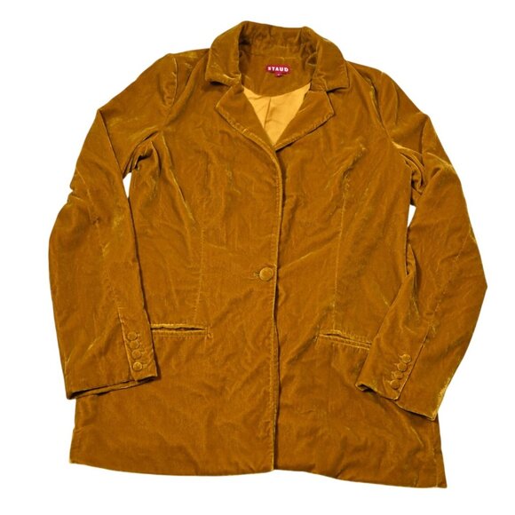 STAUD Jackets & Blazers - Staud Velvet Blazer Jacket in Butterscotch